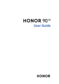 Honor 90 manual. Smartphone Instructions.